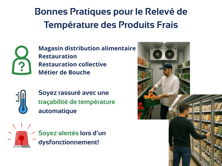 Photo d'un client devant un libre service et un cuisinier dans une chambre froide supposé utilisé CAP CONTROL 